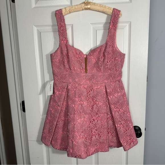 Bardot Meriba lace minidress, size XXL, lace, NWT, Barbiecore, party - Picture 1 of 16